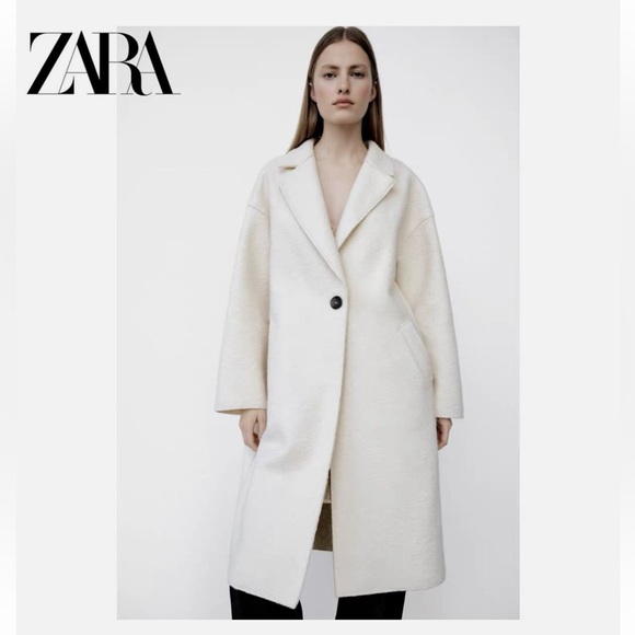 Zara Textured Coat - Picture 4 of 8